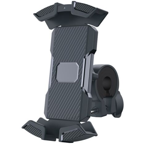 Support de Téléphone Portable pour Guidon de Vélo Noir Antidérapant pour Cyclisme et Voyages