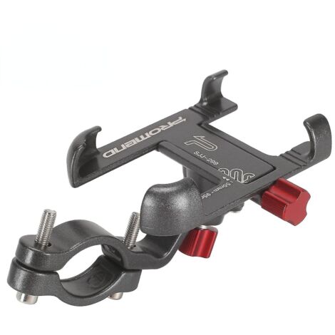 Support de téléphone portable pour vélo en alliage d'aluminium rotatif à 360° - Support de téléphone réglable pour VTT