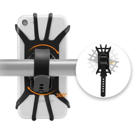 Support de téléphone portable pour vélo rotatif à 360 °