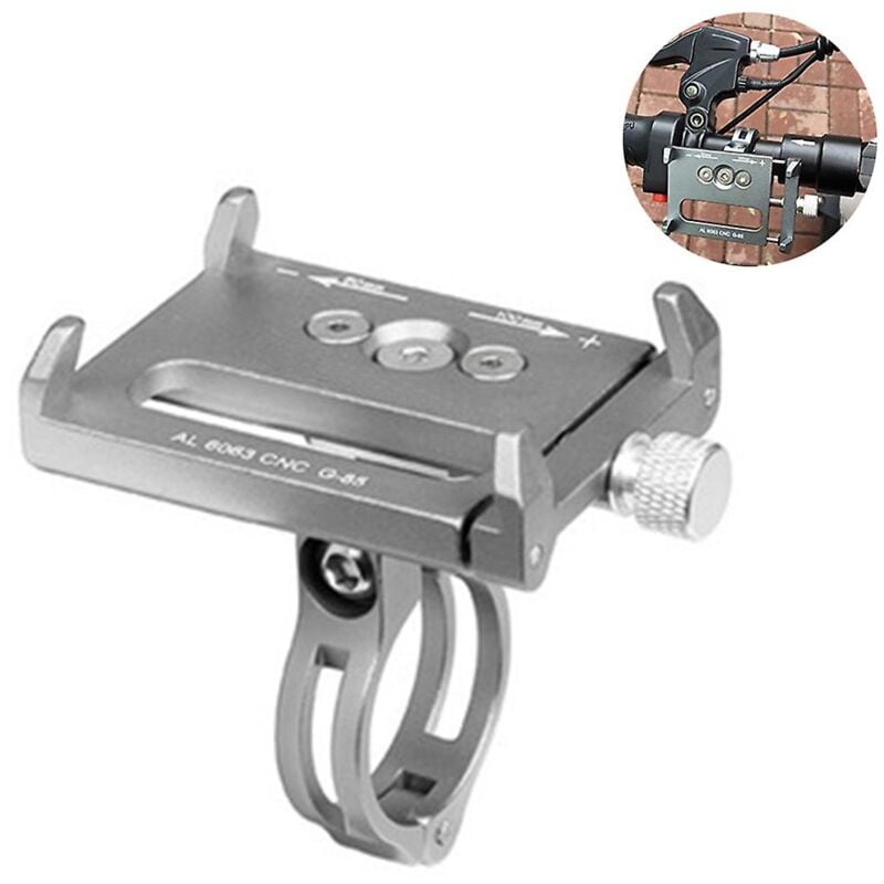 Support de téléphone portable pour vélo, support mobile pour guidon de vélo de montagne et potence de vélo Support de téléphone portable réglable en