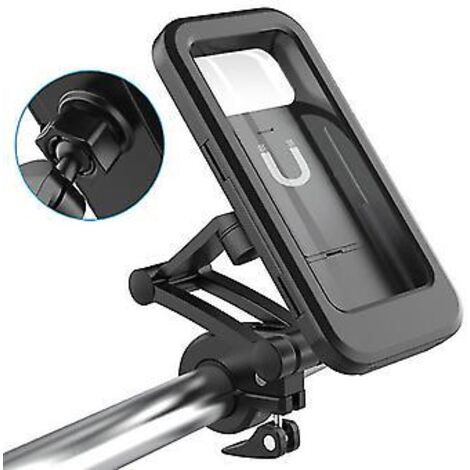 Support de téléphone portable rotatif à 360° pour moto, avec navigation réglable, compatible avec les poignées de vélo et étui étanche. Accessoire moto.
