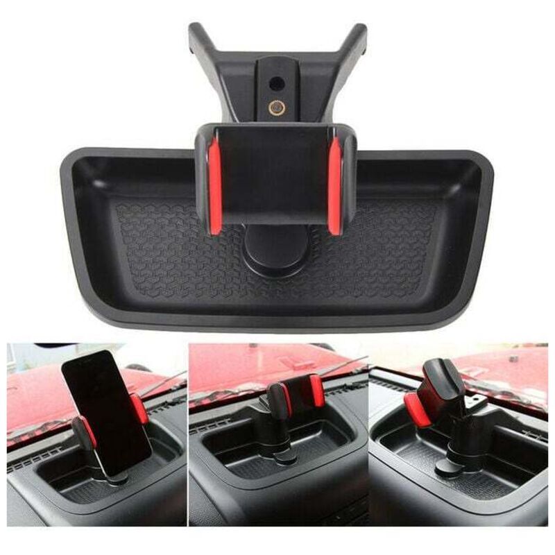 Euritecsa - Support de téléphone portable support de voiture support de téléphone rotatif pour Jeep Wrangler jk 2012-2017
