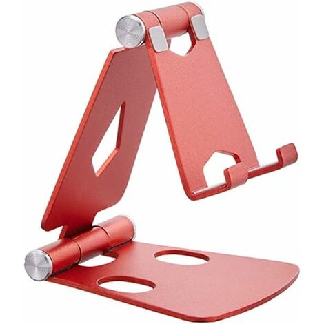 Support de téléphone portable, supports de téléphone portable réglables Support de tablette Support de chargement en aluminium massif pour tous les téléphones intelligents et tablettes Accessoires de