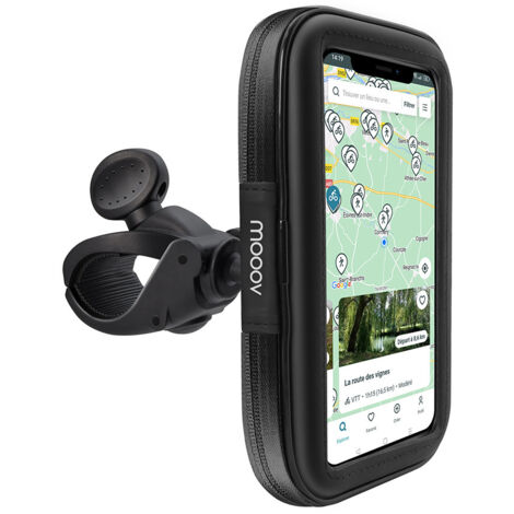 Support de téléphone pour 2 roues avec housse étanche jusqu'à 6,9