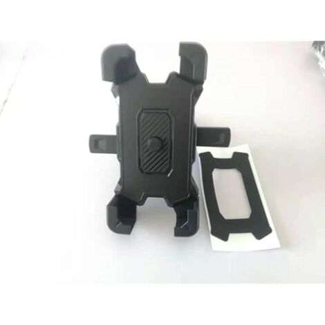 Support de téléphone pour guidon de vélo, moto, pince de téléphone portable pour téléphone portable 11/Phone 11 Pro Max, S9, S10 et plus 11,9 cm - 17,3 cm - Noir