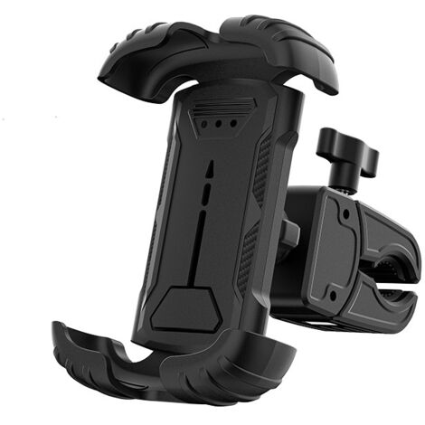 Support de téléphone pour guidon de vélo/moto, pour livreur, pour la navigation sur vélo électrique, noir