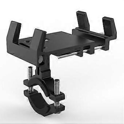 Support de téléphone pour moto en alliage d'aluminium, compatibilité universelle assurant une fixation sécurisée pour la plupart des smartphones, bouton de dégagement rapide pour une installation inst