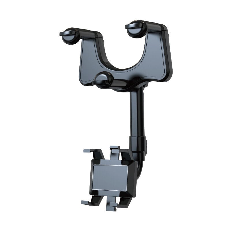 Support de téléphone pour rétroviseur, support de rétroviseur de voiture multifonctionnel rotatif à 360 °, adapté à tous les smartphones. -2 pièces