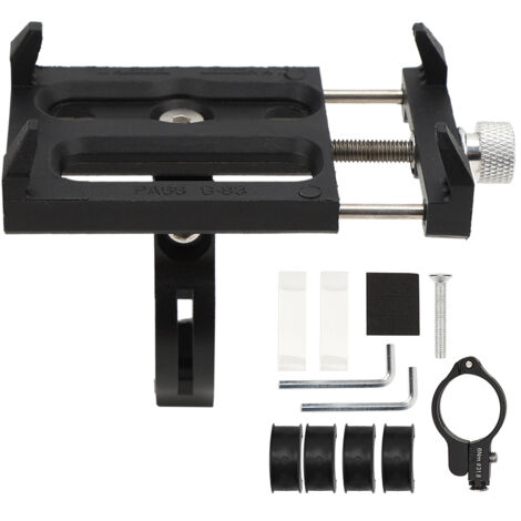 Support de Téléphone pour Vélo et Moto, Fixation Guidon Universel avec Anneau de Serrage pour Équipement Cycliste