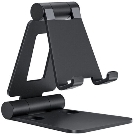 Support de téléphone réglable, support de bureau pliable, station d'accueil pour tablette portable, compatible avec iPhone 15/14/13/12/11 Pro Max, Mini XR, X, 8, Samsung, Huawei et autres smartphones,