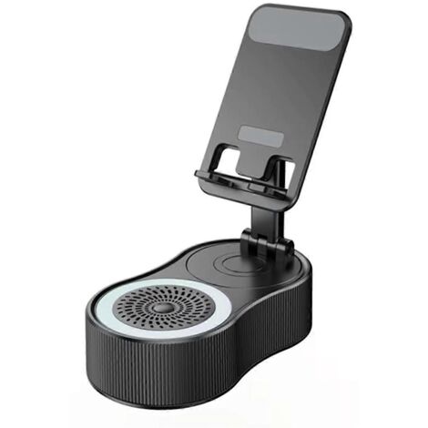 Support de téléphone rotatif à 360° avec fonction de levage, noir