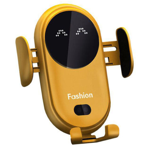 Support de téléphone sans fil pour voiture Benboar Cute Kharly avec chargeur 10W, capteur intelligent et fixation automatique pour grille d'aération, compatible avec iPhone, Samsung et autres smartpho