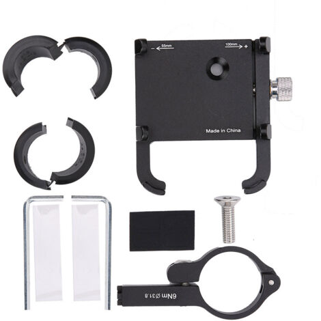 Support de téléphone universel en alliage d'aluminium pour moto et vélo, fixation sécurisée