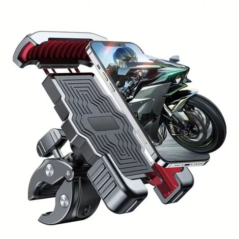 Support de téléphone universel pour guidon de vélo, support de téléphone rotatif à 360° pour moto
