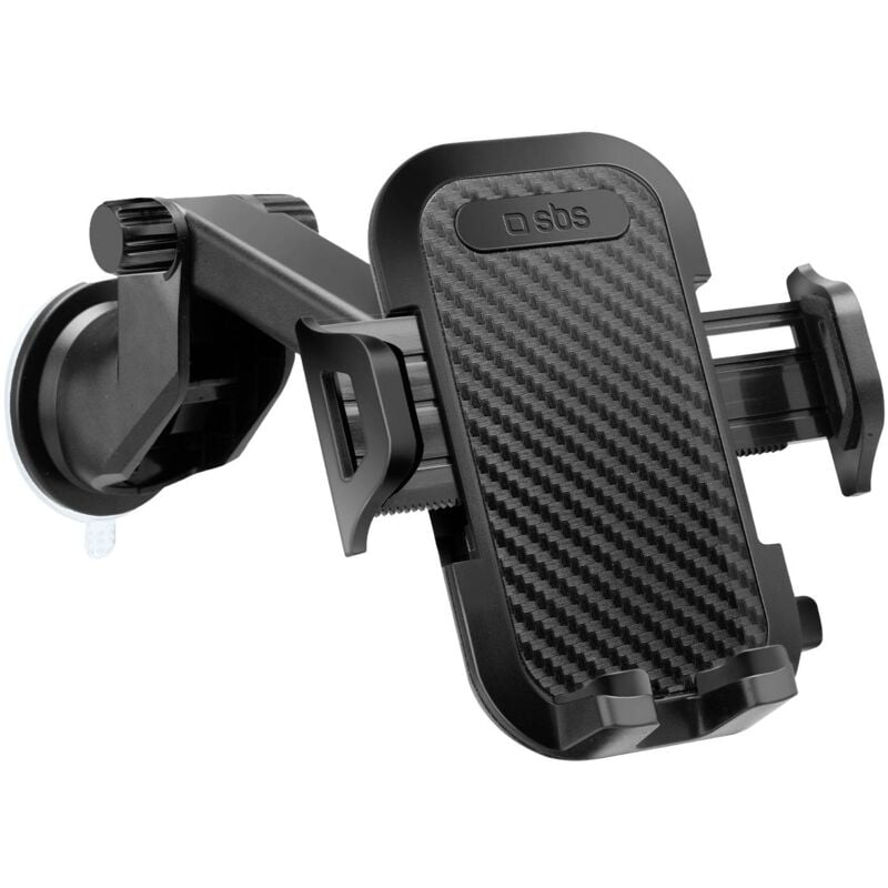 SBS - mobile Teleskopische Autohalterung mit Saugnapf ventouse Support de téléphone portable pour voiture pivotant à 360° 90 mm (max) C200592
