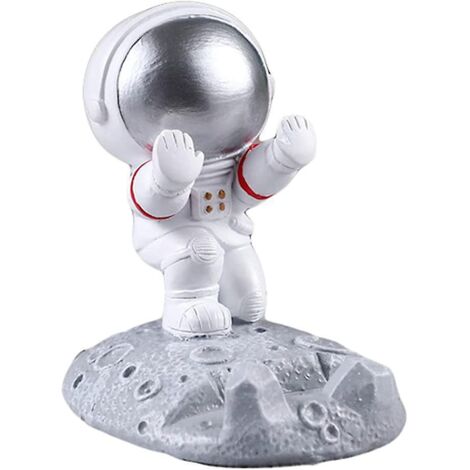 support De Tlphone Portable D'astronaute (argent), Support De Tlphone Portable De Bureau De Statue D'astronaute D'image D'astronaute, Support Crat