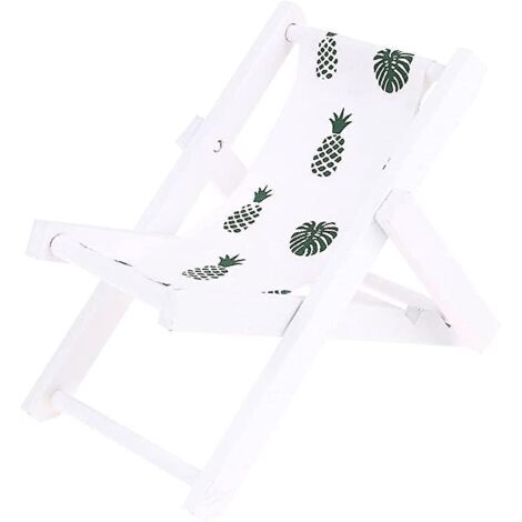 support De Tlphone Pour Chaise De Plage (feuille De Bananier), Support De Tablette Dcoratif Hawaen, Transat De Plage En Toile De Bois, Porte-carte