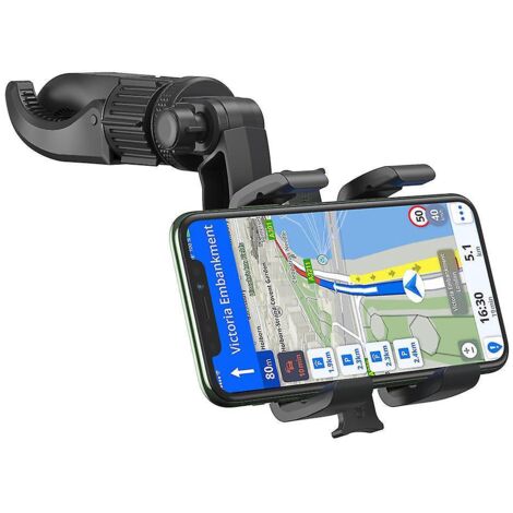 support De Tlphone Voiture Rotation  360 Degrs, Tableau De Bord Socles Tlphone Portable Automobile Car Phone Mount Pour Gps Et Les Smartphones De
