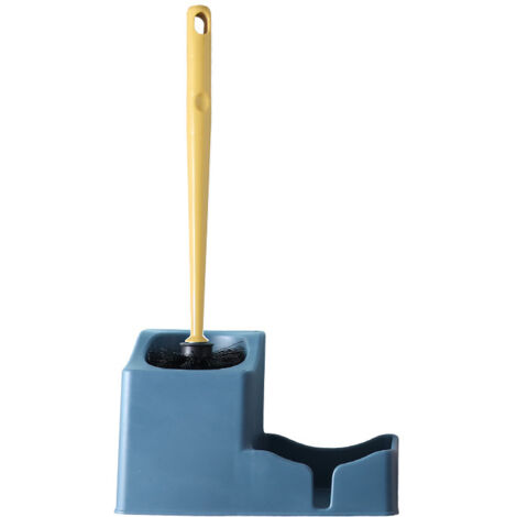 Support de toilette pour brosse de toilette à cheveux doux(bleu marine)