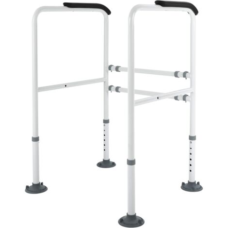 Support de Toilette réglable en hauteur, main courante de toilette, charge maximale de 249,1 LB, poignée de support D'aide au levage, barre D'appui de toilette, pour personnes âgées, handicapés