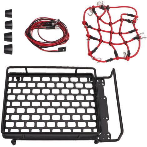 Support de toit LED réaliste pour voiture RC 1/10, éclairage léger avec design losange, compatible 1/12 et 1/14.