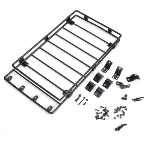 Support de toit métallique pour modèles réduits LC80, accessoire de rechange pour rack à bagages, couleur noire.