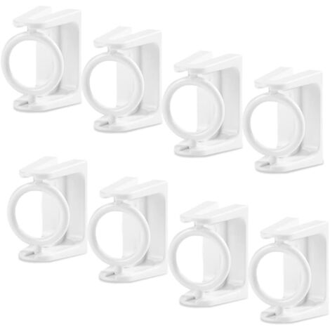 Support de tringle à rideau adhésif rotatif 360°, fixation sans perçage, angles d'installation multiples, support annulaire auto-adhésif pour rideaux