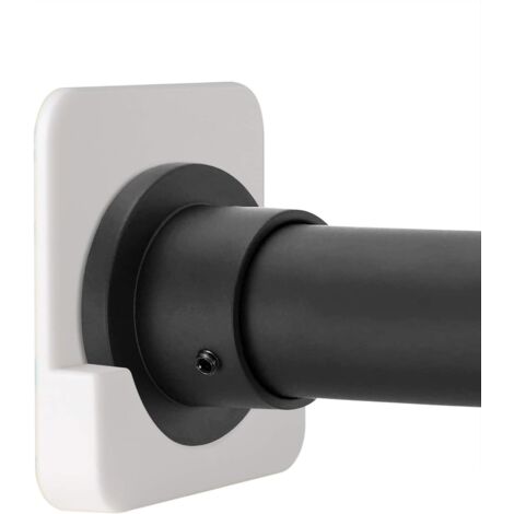 Support de tringle de douche sans perçage, fixation murale robuste