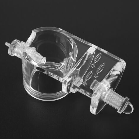 Support de Tube Alimentaire en Acrylique pour Aquarium - Fixation Stable et Pratique pour Distributeur de Nourriture