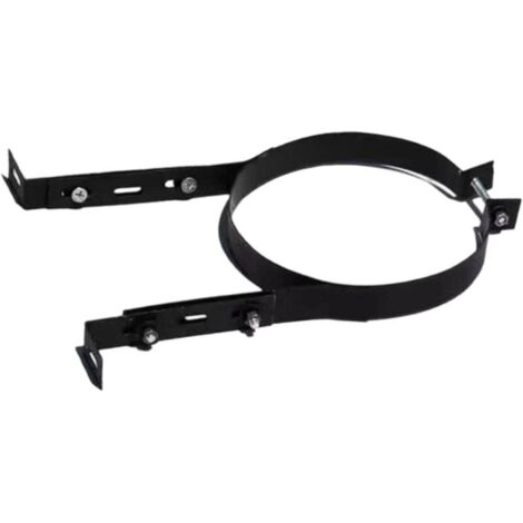 Support de Tube de Cheminée, Collier de Serrage Réglable, Collier de Serrage en Acier Inoxydable pour Conduit de Cheminée, Matériel Ménager, Sangle Murale pour Tuyau de Poêle, 125mm