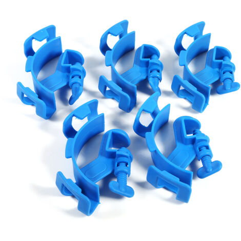 Support de tuyau de filtration pour aquarium, porte-tube bleu pour système de filtration d'eau