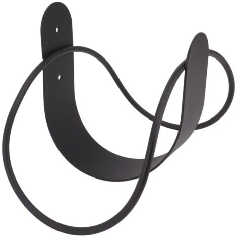 Support De Tuyau, Support De Tuyau Mural en Acier Inoxydable, Enrouleur De Tuyau d'eau De Jardin, Support De Tuyau à Forte Charge pour la Maison Et Le Jardin(Noir)