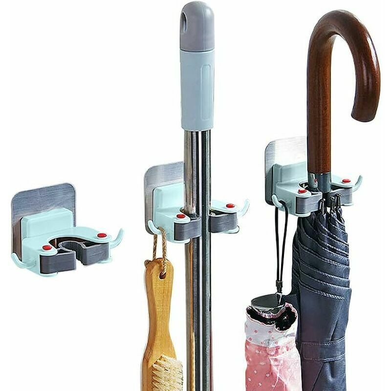Support de vadrouille à balai, support mural pour appareil, support pour vadrouille, organisateur de support pour vadrouille et balai, support mural