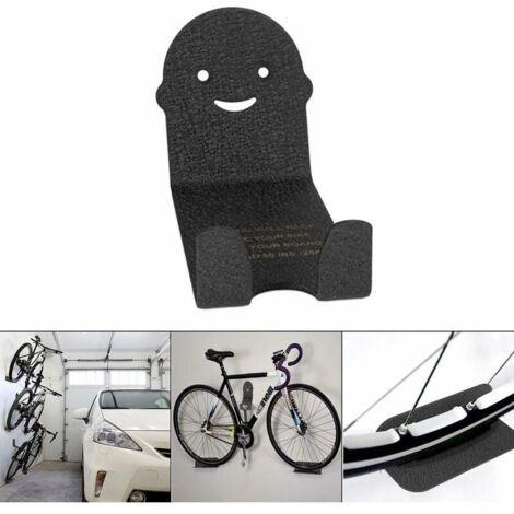 Support de Vélo à Fixer au Mur en Acier, 2 Pièces (Support de Pédalier, Support de roues)