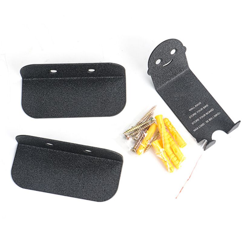 Support de Vélo à Fixer au Mur en Acier, 3 Pièces (Support de Pédalier, Support de roues)1758575mm