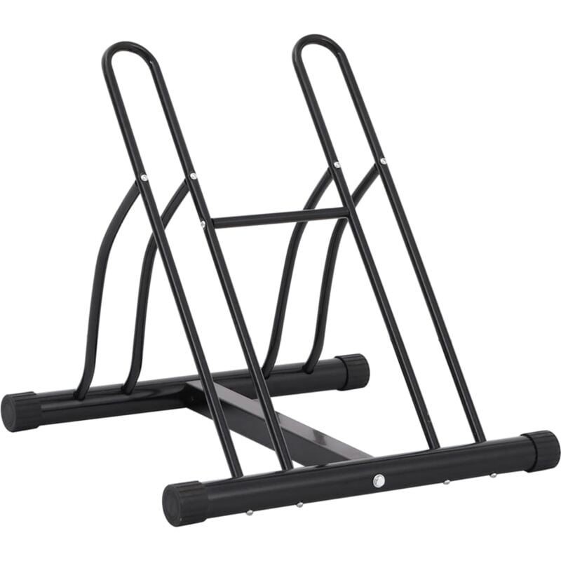 Vidaxl - Support de vélo au sol autoportant pour 2 vélos acier