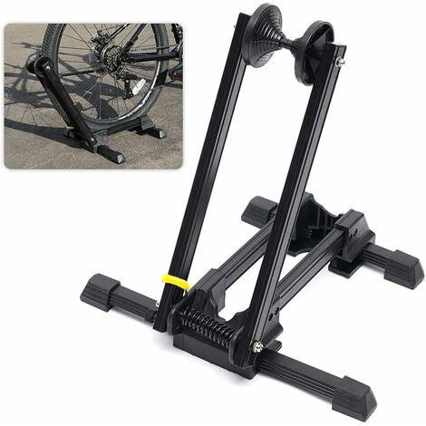 Toboli Support vélo mobile 1 Vélo Largeur Pneu 60mm Au sol Réparation  Montage Pied Béquille Garage