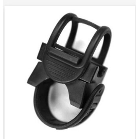 Support de Vélo Universel pour Lampe de Poche de Diamètre Max. de 28 mm à 40 mm, Idéal pour Le Vélo, Support Élastique Réglable