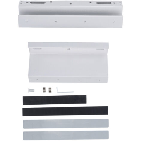 Support de verrouillage magnétique électrique 280KG, contrôle d'accès à porte unique, support électromagnétique pour verre sans cadre supérieur et inférieur