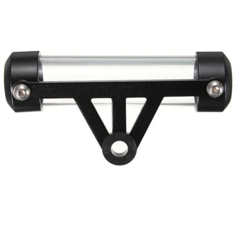 Support de Vignette,Cylindrique Moto en Alliage d'aluminium et Acrylique Générale Tube à Disque de Sécurité Étanche Titulaire Cadre pour la Plupart des Motos 11.5 x 2.6cm (Noir)-Fei Yu