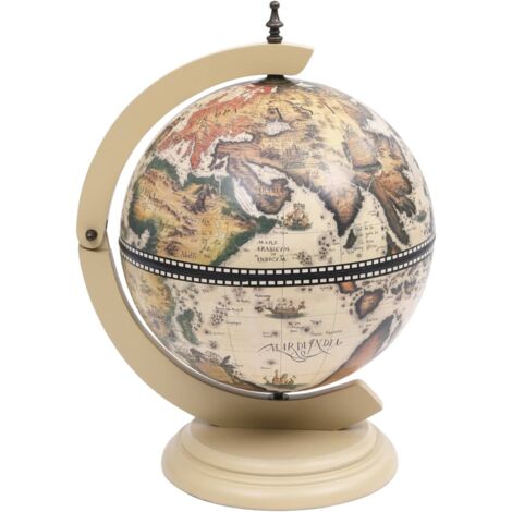 Support de vin globe de dessus de table Bois d'eucalyptus Blanc CFW719197
