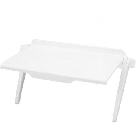 Support d'écran ABS avec pieds réglables, anti-rayures, étagère de rangement robuste pour téléphone, TV, écran, coussins silicone inclus
