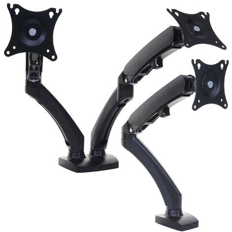 Support d'écran HWC-D39, VESA jusqu'à 75x75/100x100mm montage perçage, pivotant inclinable rotatif 
