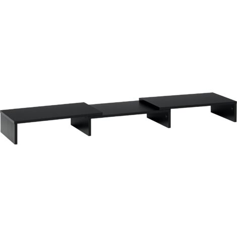 Support d'écran PC extensible, réglable de 80 à 117 cm, pour ordinateur portable et PC fixe, design noir