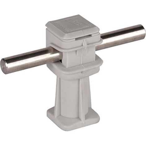 Support DEHNsnap hauteur 36 mm M8 plastique gris 204004