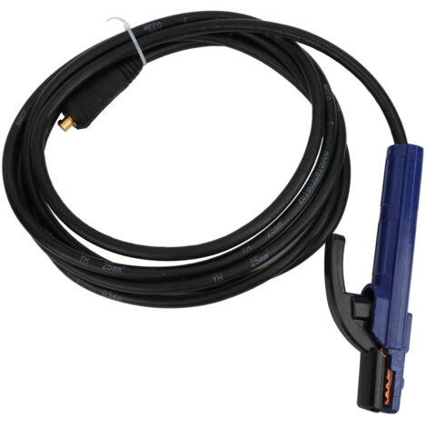 Support d'électrode 300A, pince de baguette de soudage avec câble de 25 mm² de 4m pour soudeuse à l'arc MMA