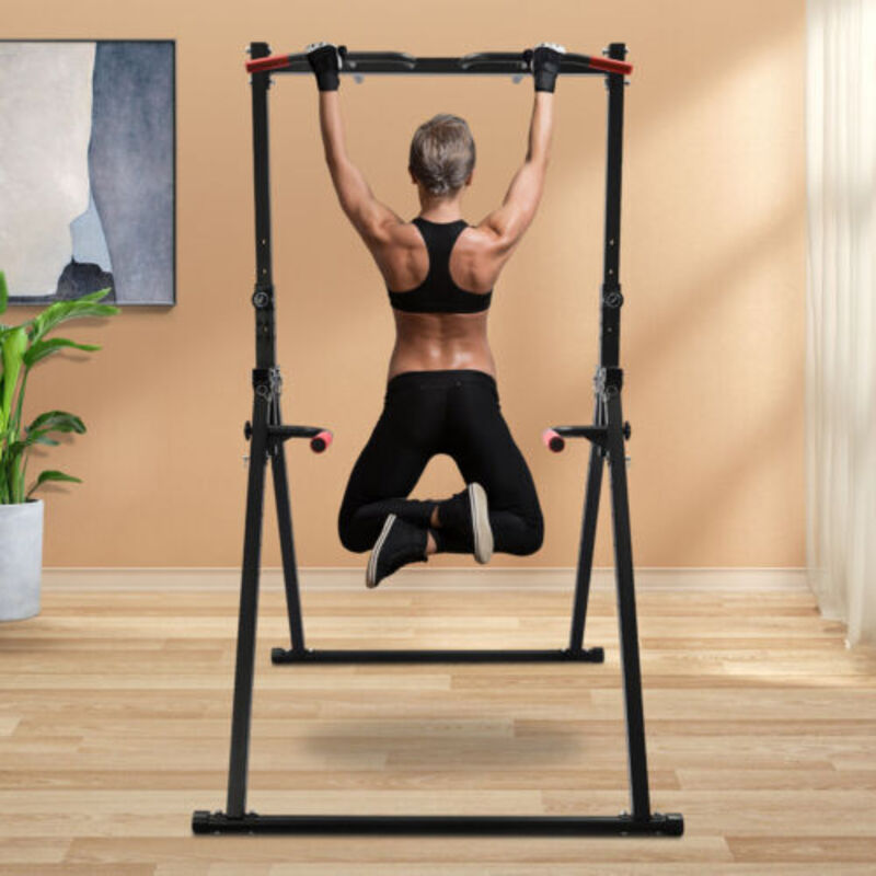 Support d'entraînement Power Tower Pull-Up, capacité de charge de 200 kg, station d'entraînement avec barre de traction pour salle de sport à domicile