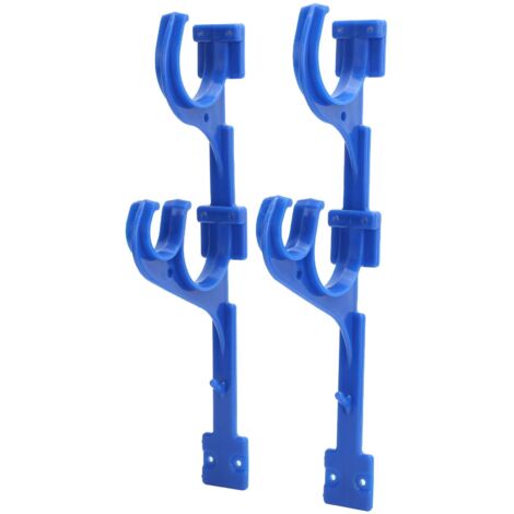 Support d'équipement de Piscine, Support en Plastique ABS pour écumoires et Râteaux, 12,2x4,3 Pouces, Organisateur de Rangement Mural, Accessoires de Piscine Hors Sol