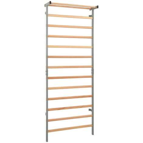 Support d’escalade gymnastique Intérieur Extérieur 90x30x236 cm - Brun