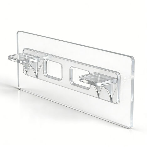 Support d'étagère adhésif sans perçage, chevilles pour étagères, clips de fixation pour bibliothèques, placards et dressing.